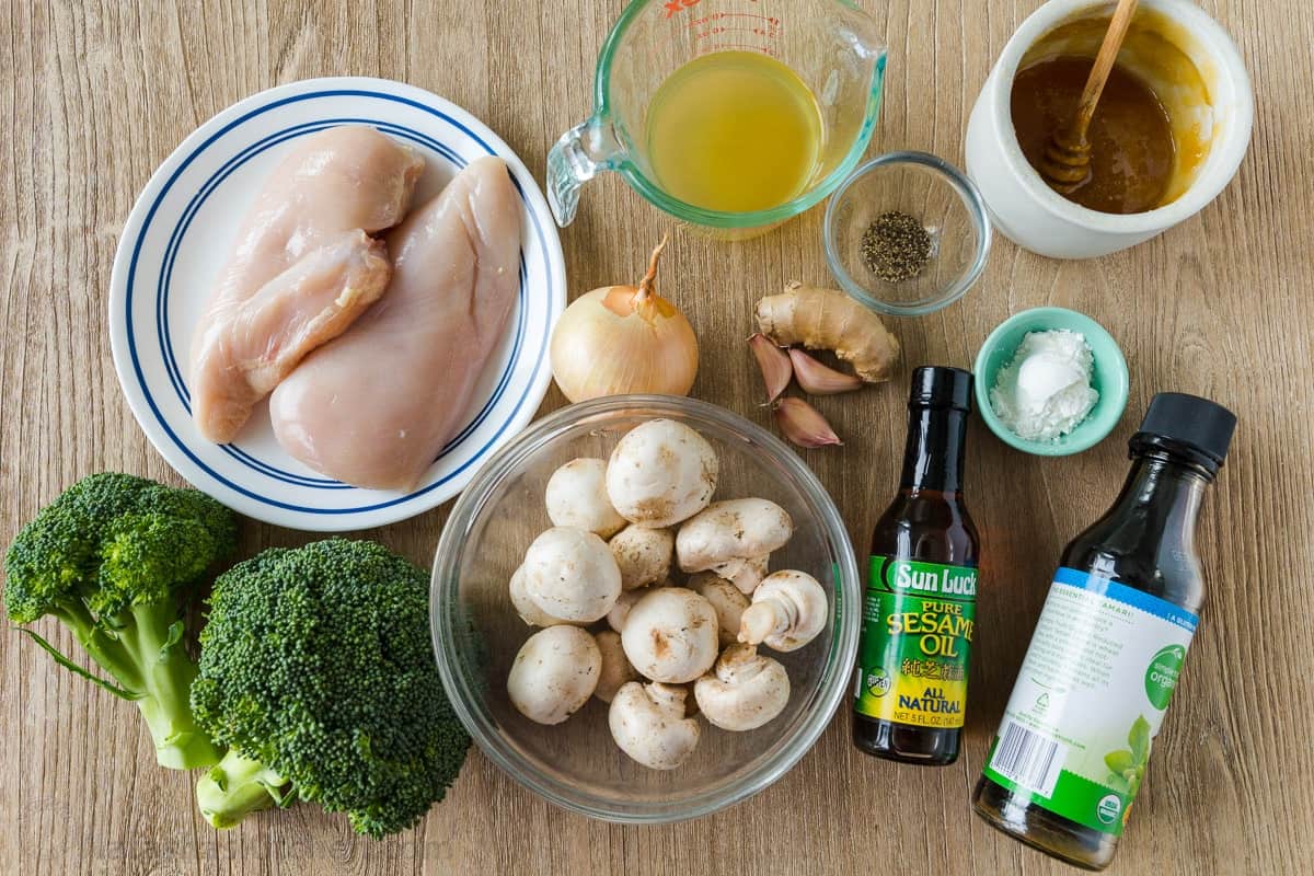 Ingredients used in making Chicken & Veggie Stir-Fry